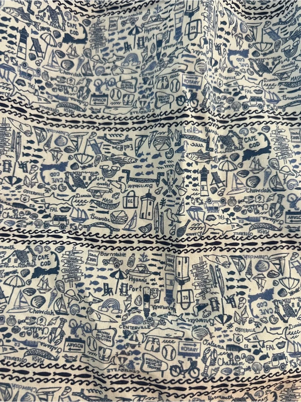 Joy Street Cape Cod Print Navybleu Girls Dress Pockets Coastal Preppy Size 3